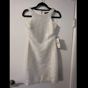 Brand new white shiney dress